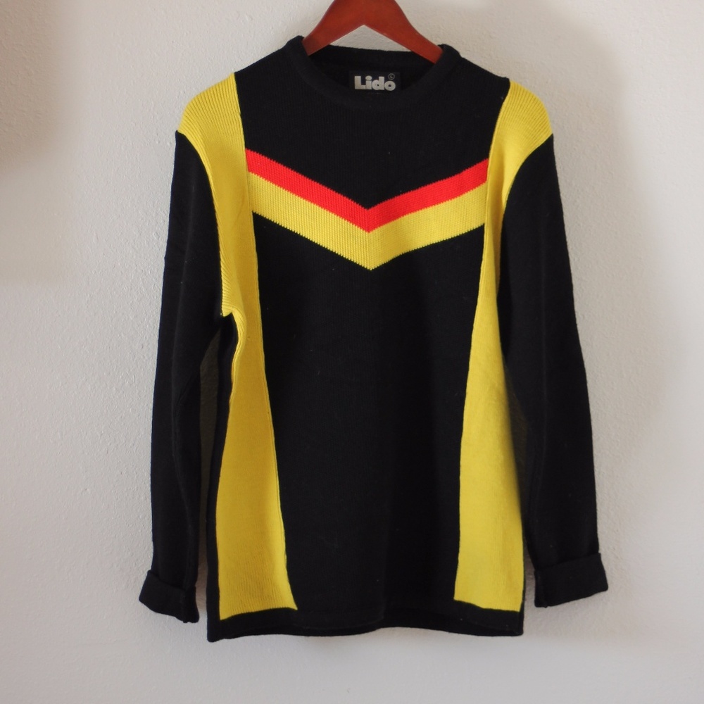 Vintage 80s Lido Wool Ski Sweater